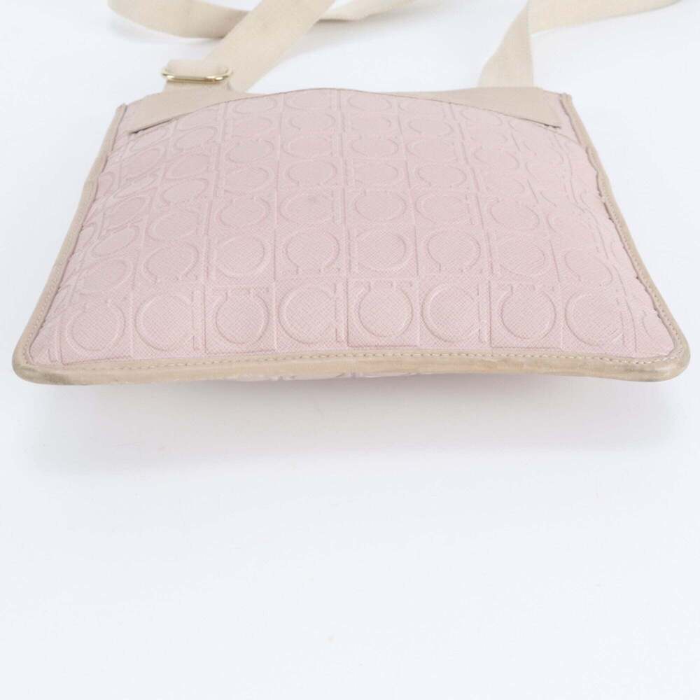 Salvatore Ferragamo Gancini Monogram Leather Shoulder Bag, Pink, Women's - Picture 6 of 8
